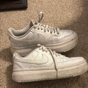 Nike Women's White Air Force one Athletic Sneakers